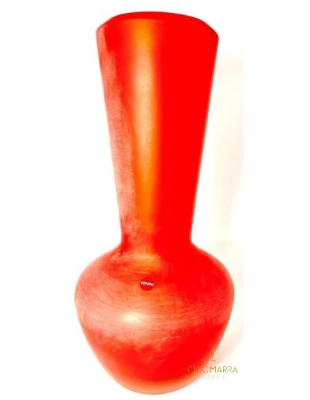 Venini Shantung red vase 518.20