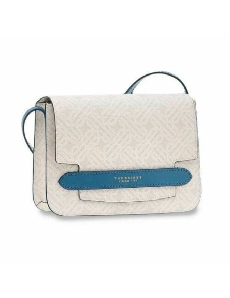 Shoulder bag woman The Bridge Anna sky blue and milk 0425225A