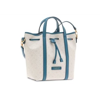 Secchiello donna The Bridge Anna celeste e latte 0417515A