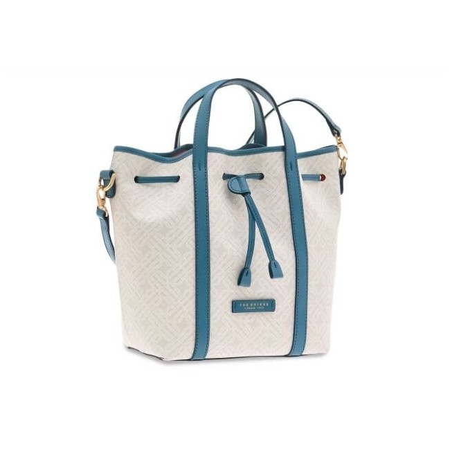 Secchiello donna The Bridge Anna celeste e latte 0417515A