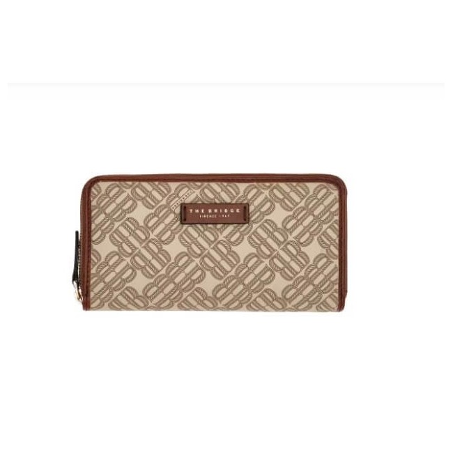 The Bridge Anna women's wallet sand and leather 0187205A