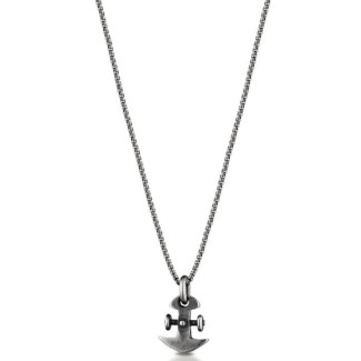 Collana uomo Ananda in argento con ancora A-CD107N