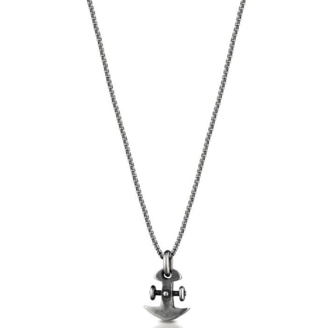 Collana uomo Ananda in argento con ancora A-CD107N