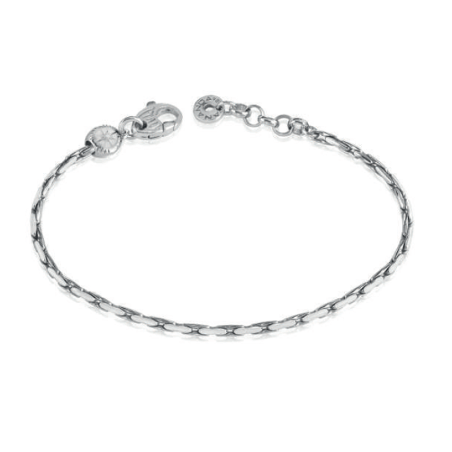 Bracciale uomo Ananda in argento con charm Rosa dei Venti A-BR198B