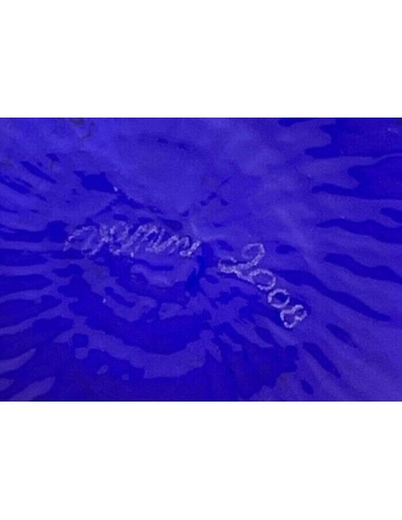 Venini Gemme Rigadin Sapphire Vase - 100.35