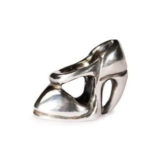 High Heel Bead, Silver - 11156