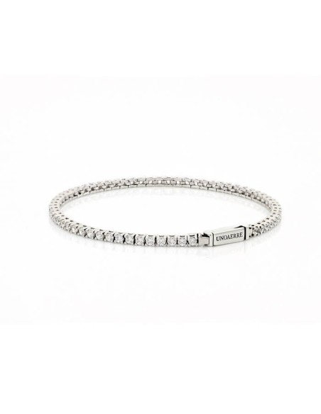 UnoaErre white tennis bracelet in rhodium silver 1AR5768