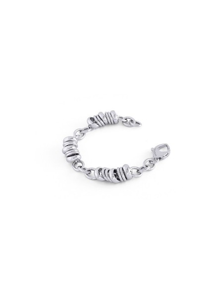 Premium UnoaErre bracelet in silver with circles