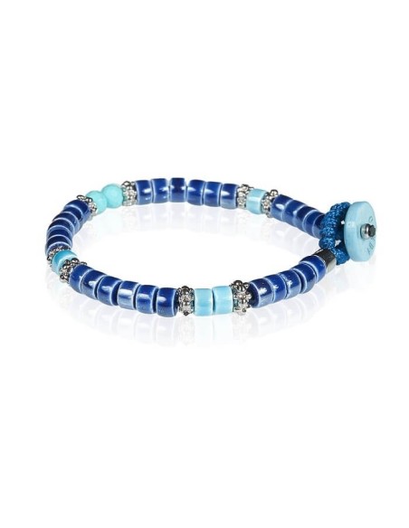 Gerba LAB Ceramic09 blaues und hellblaues Herrenarmband