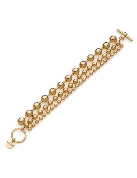 Unoaerre Sphere Armband mit drei Drähten aus vergoldeter Bronze 1AR1992