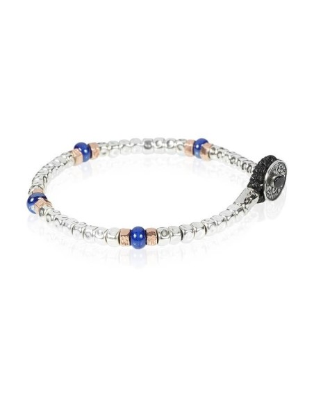 Gerba Collection05 Nugget-Armband in Silber und Murrine BRN05