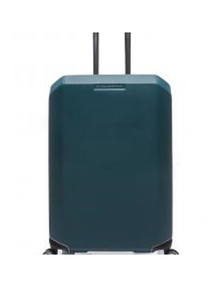 Trolley Piquadro medio quattro ruote rigido verde PiQ3 - BV4427CBO/VE