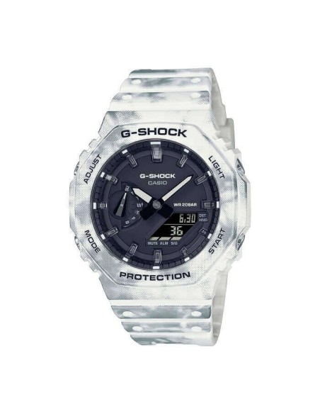 Casio G-Shock Weiß Silber Herrenuhr GAE-2100GC-7AER
