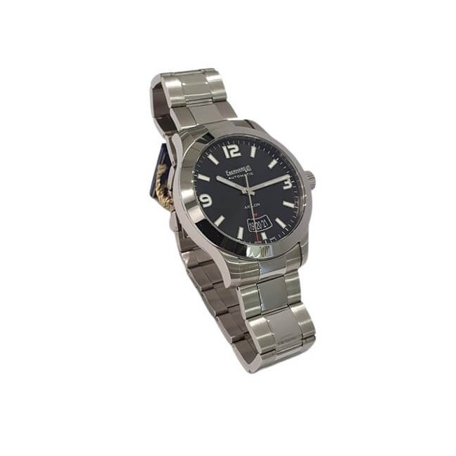 Eberhard Aiglon Grande Taille schwarze Uhr aus Stahl - 41030CA