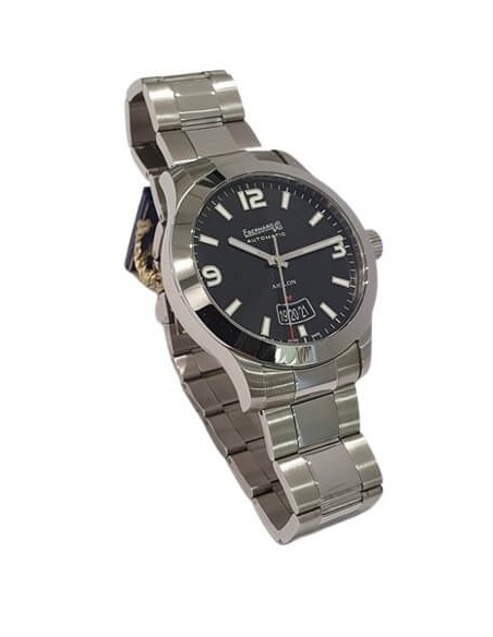 Eberhard Aiglon Grande Taille black watch in steel - 41030CA