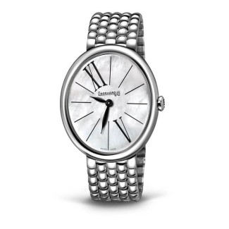 Eberhard Gilda oval women's watch with mother of pearl 61008CA2