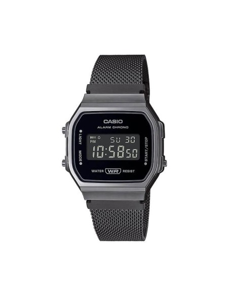 Casio Vintage dunkelgraue Digitaluhr A168WEMB-1BEF