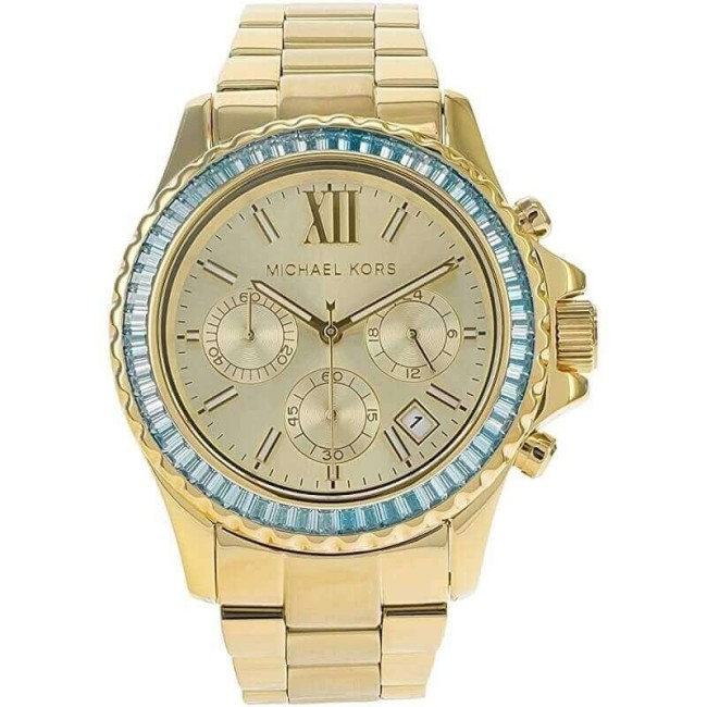Orologio Chrono donna Michael Kors Everest dorato -  MK7210
