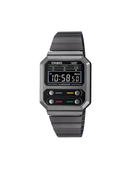 Orologio Casio Vintage rettangolare  nero digitale A100WEGG-1AEF