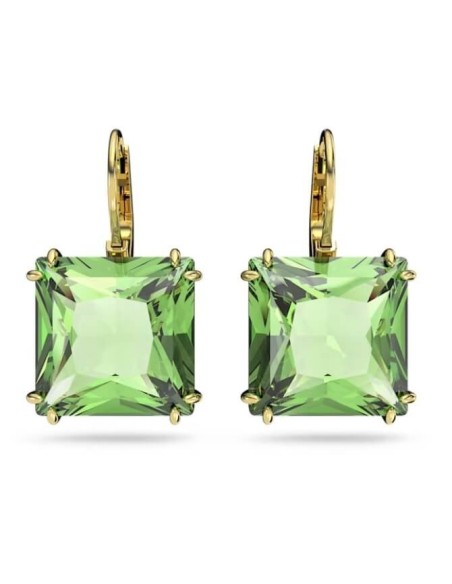 Green Swarovski Millenia Square Drop Earrings 5636564