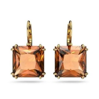 Braune Swarovski Millenia Square Drop Ohrringe 5619494