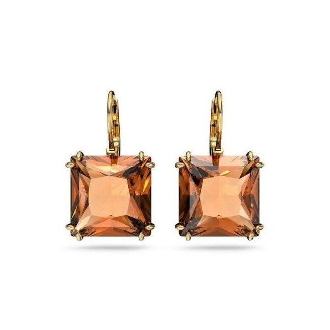 Brown Swarovski Millenia Square Drop Earrings 5619494