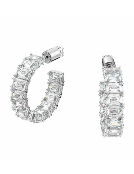 White Swarovski Millenia Circle Earrings 5612673