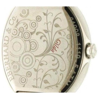 Eberhard Gilda ovale Damenuhr mit Perlmutt 61008CA2 2