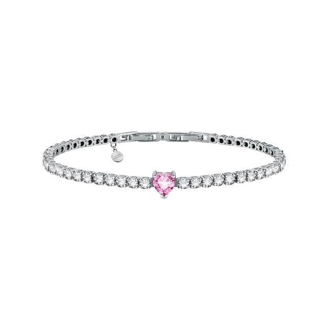 Chiara Ferragni First Love Armband weiß und rosa Herz J19AUV13