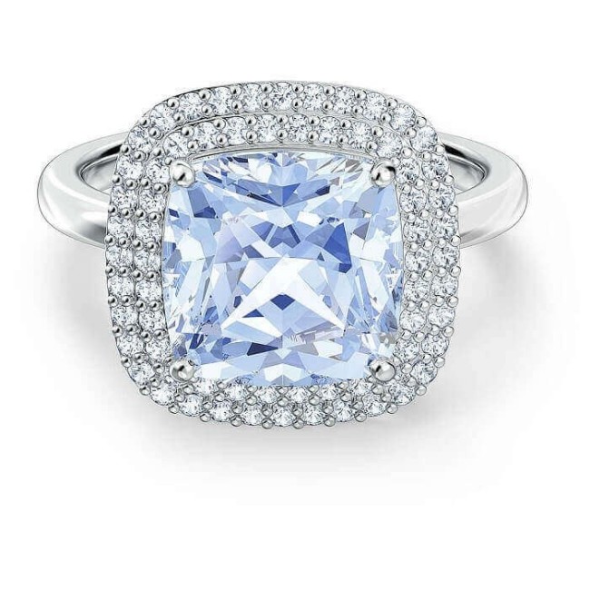 Ring Swarovski Angelic blauer Stein und Pavè - 5572635