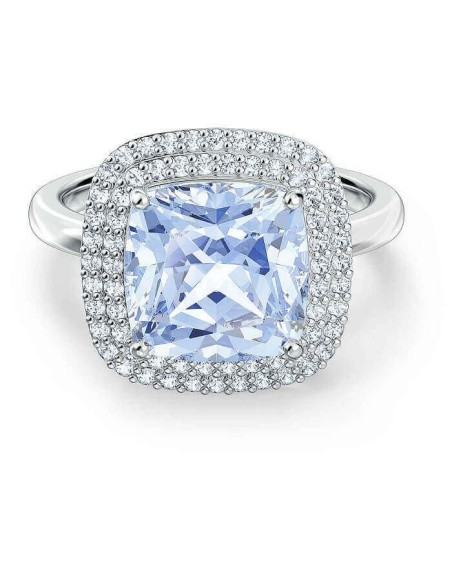 Anello Swarovski Angelic pietra azzurra e pavè - 5572635