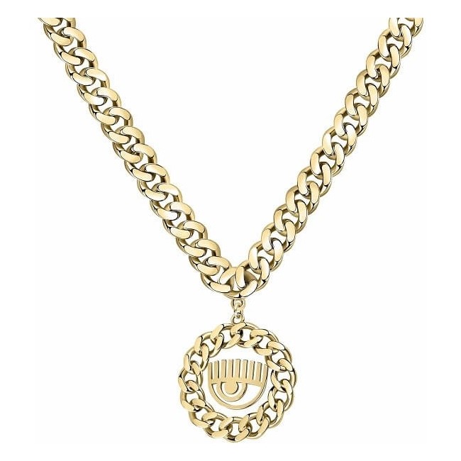 Chiara Ferragni Bossy Chain necklace with Eye pendant J19AUW36