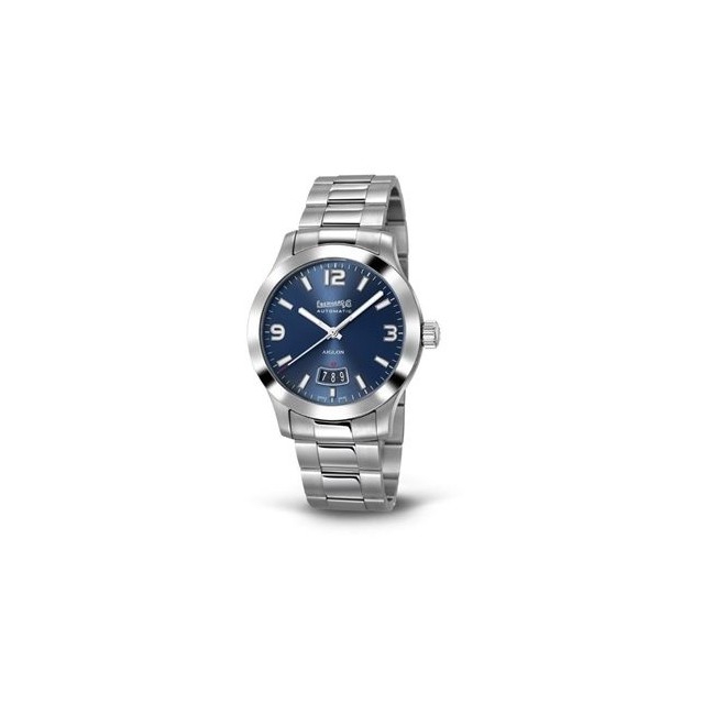 Orologio Eberhard Aiglon Grande Taille  auto blu in acciaio- 41030CA