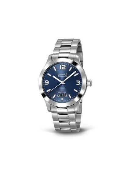 Orologio Eberhard Aiglon Grande Taille  auto blu in acciaio- 41030CA