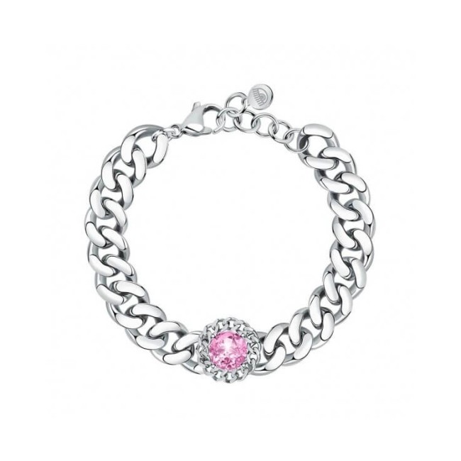 Chiara Ferragni Bossy Chain Armband mit rosa Zirkon J19AUW21