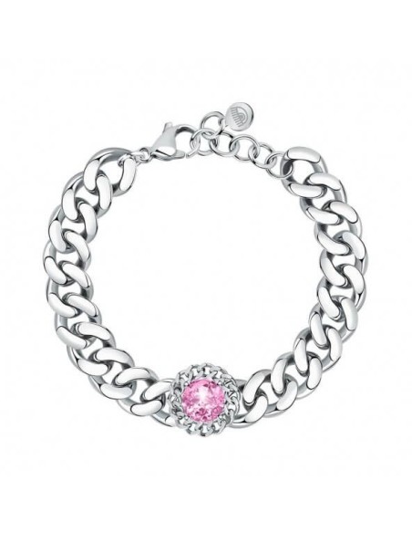 Chiara Ferragni Bossy Chain Armband mit rosa Zirkon J19AUW21