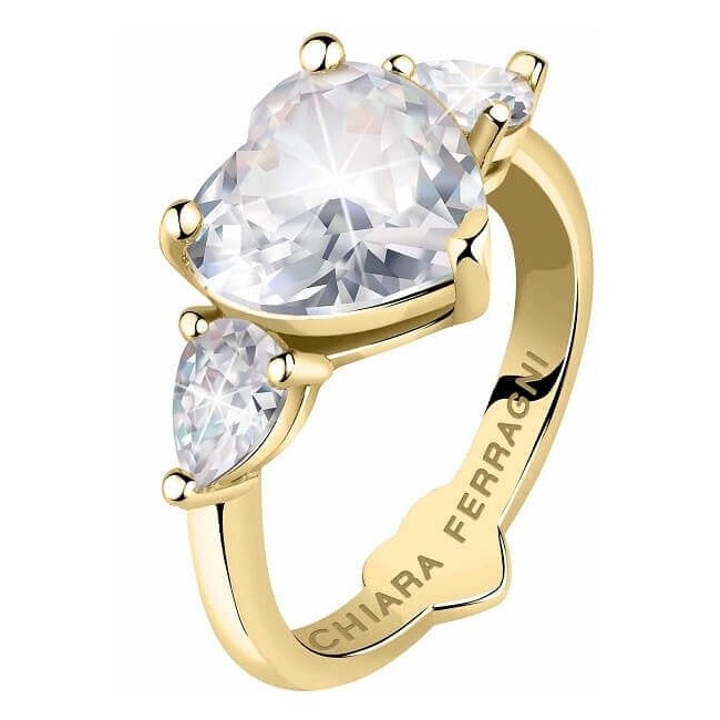 Chiara Ferragni First Love goldener Ring mit Zirkonen J19AUV32