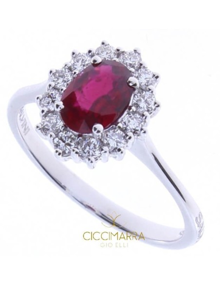 Ring mit Rubin und Diamanten Salvini Love for Color 20093153