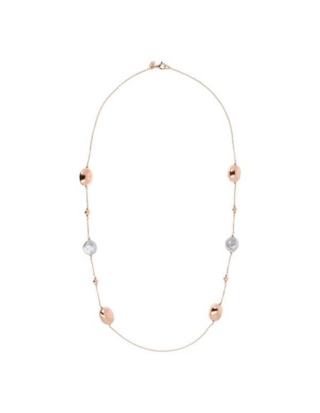Collana Bronzallure con perle  barocche e boule rosè WSBZ01813