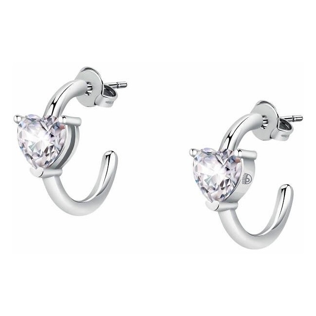 Chiara Ferragni First Love hoop earrings with heart J19AUV31