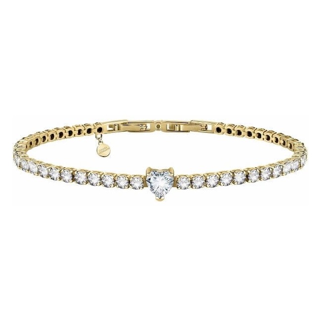 Chiara Ferragni First Love goldenes Armband weißes Herz J19AUV17
