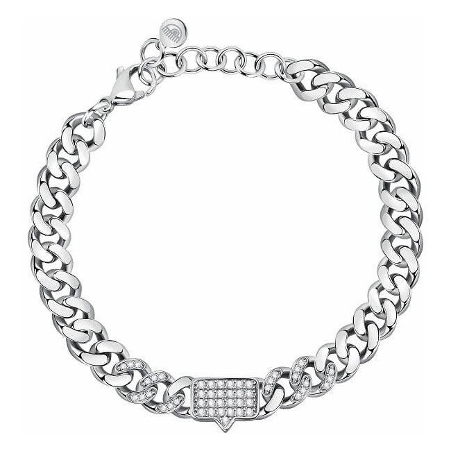 Bracciale Chiara Ferragni Bossy Chain catena con zirconi J19AUW14