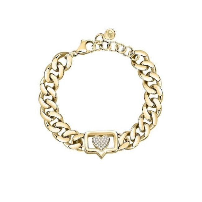 Chiara Ferragni Bossy Chain Armband Kette mit Herz J19AUW10