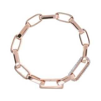 Bracciale Bronzallure pavè e catena forzatina WSBZ01871