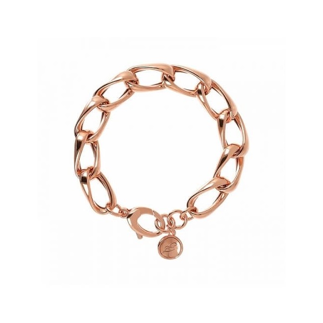 Kettenarmband aus Bronzallure mit roséfarbenen Gliedern WSBZ01954