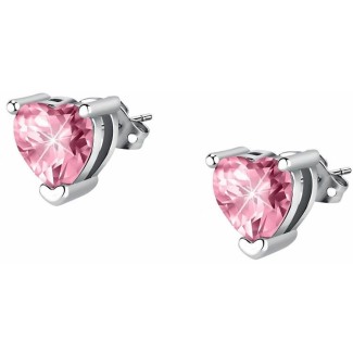Chiara Ferragni First Love earrings with pink hearts J19AUV22