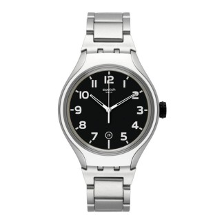 Swatch Irony Stripe Back watch in aluminum - YES4011AG