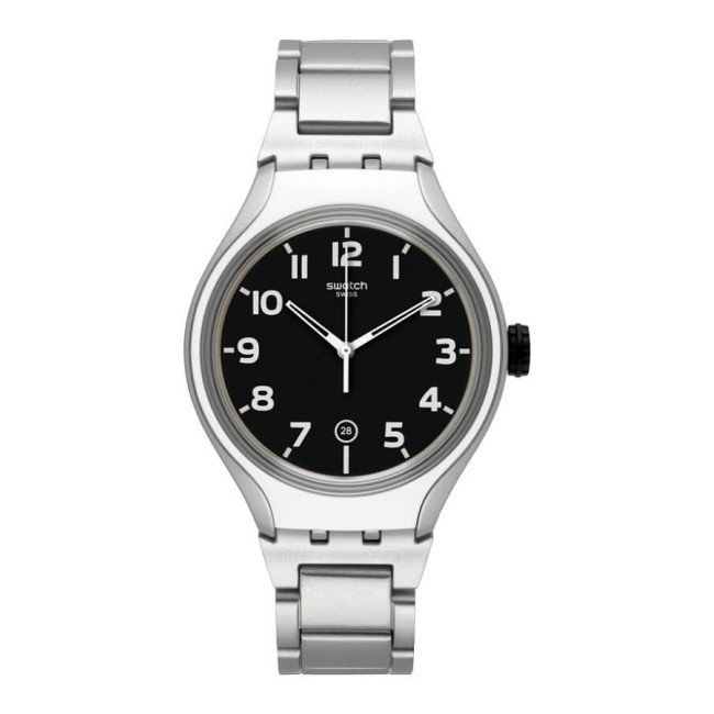 Swatch Irony Stripe Back Uhr aus Aluminium – YES4011AG