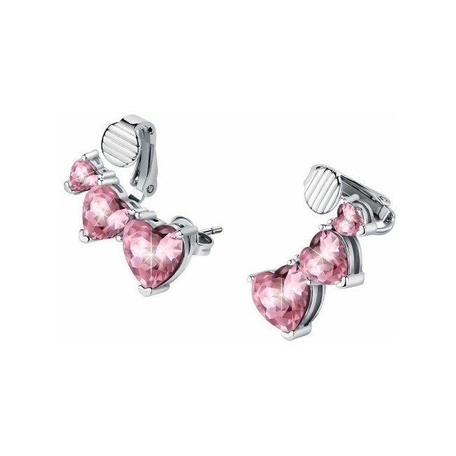 Chiara Ferragni Infinity Love earrings with pink hearts J19AUV25