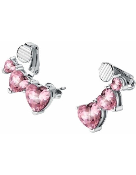 Chiara Ferragni Infinity Love Ohrringe mit rosa Herzen J19AUV25